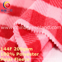 Polyester Knitted Printing Polar Fleece Fabric for Garment Coat (GLLML397)